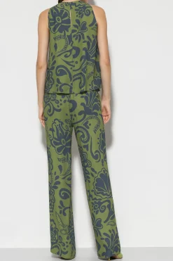 New LUISA CERANO Wideleg-Pants Mit Flower-Print multi