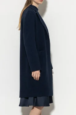 LUISA CERANO Woll-Blazermantel midnight blue