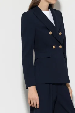 Hot LUISA CERANO Zweireihiger Blazer dark navy