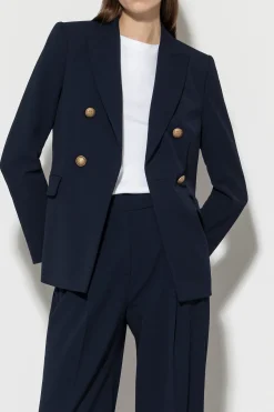 Hot LUISA CERANO Zweireihiger Blazer dark navy