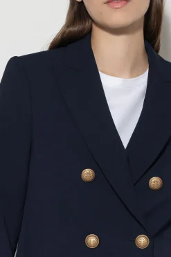Hot LUISA CERANO Zweireihiger Blazer dark navy